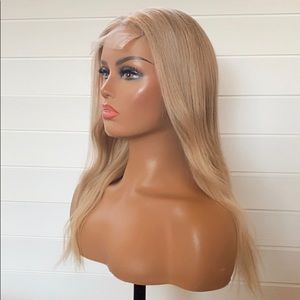 Ash blonde human hair wig